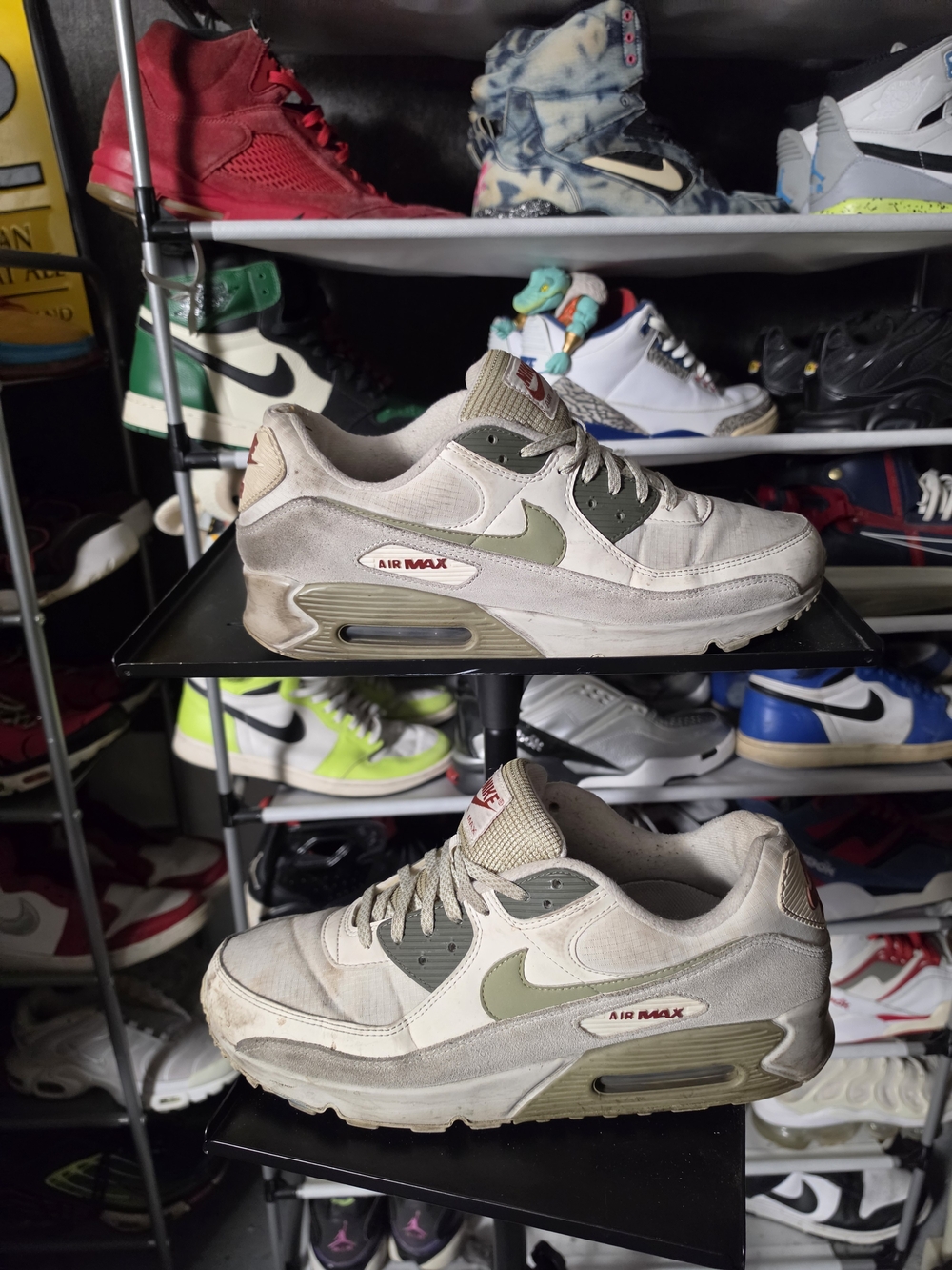 🔥 Rare! Nike Air Max 90 Men’s Size 14 Sneakers Phantom Neutral Olive